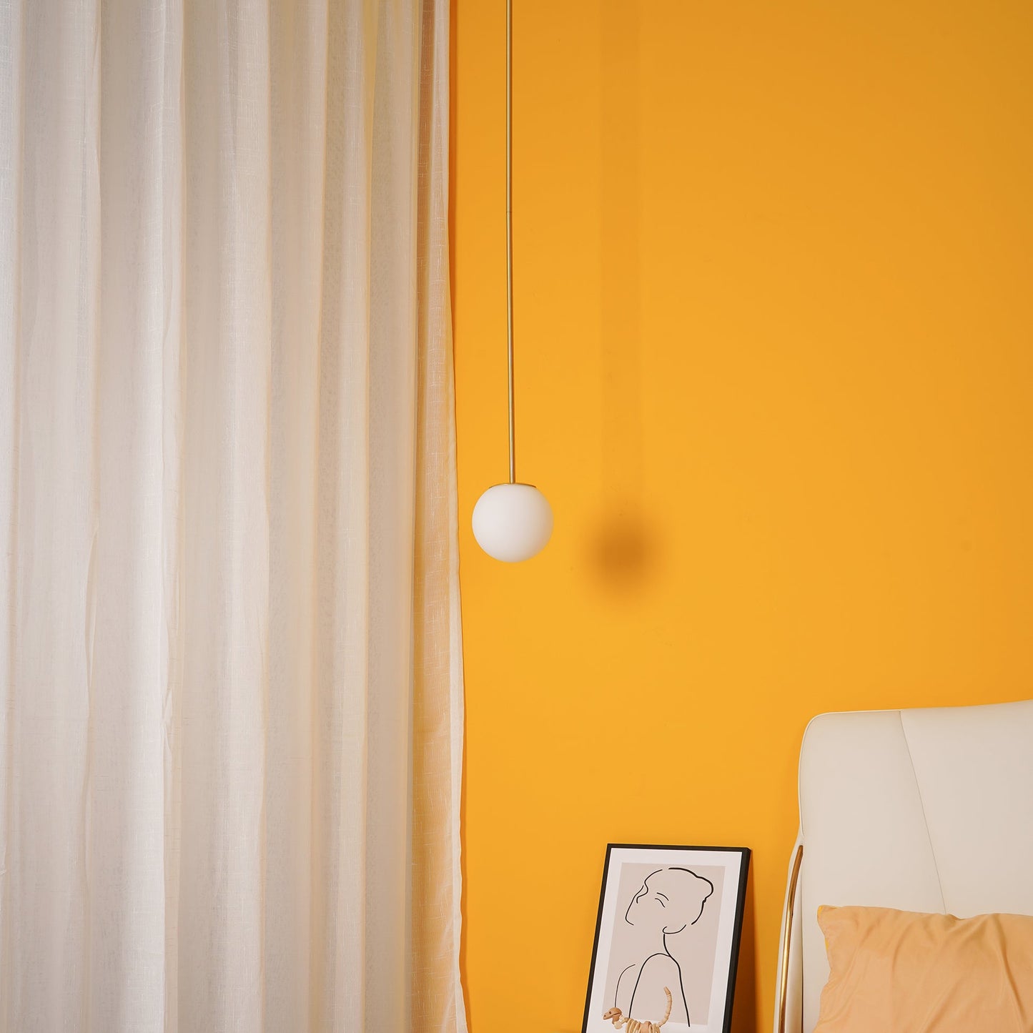 Brass Architectural Pendant Light