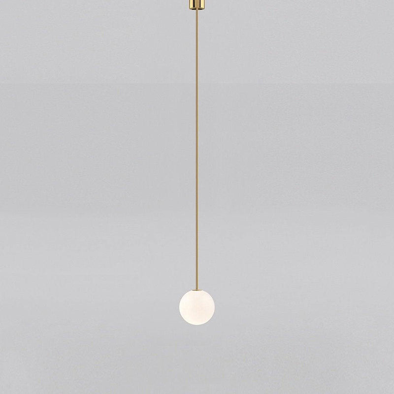 Brass Architectural Pendant Light