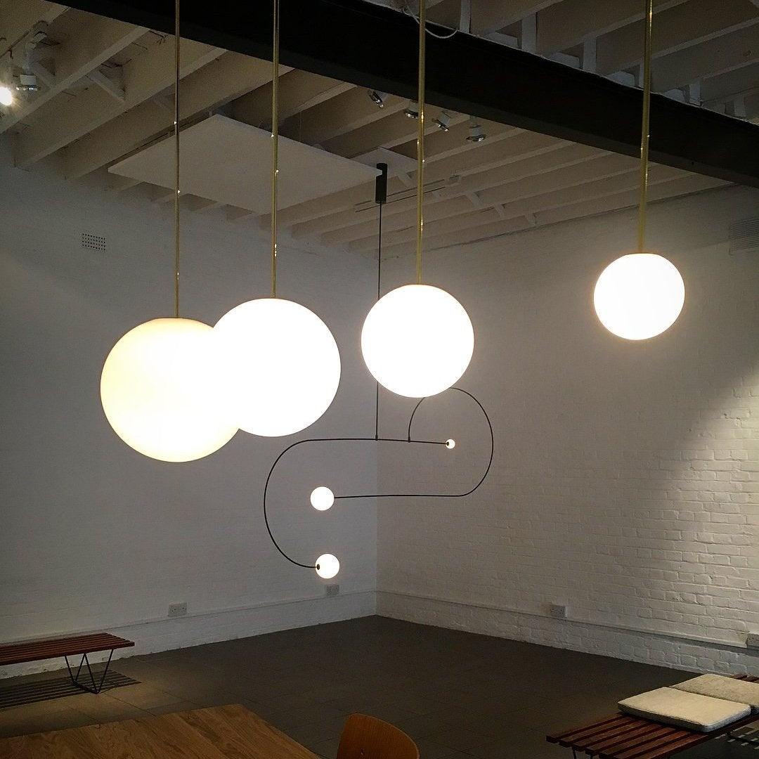 Brass Architectural Pendant Light