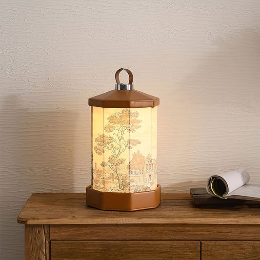 Castle Built-in Battery Table Lamp