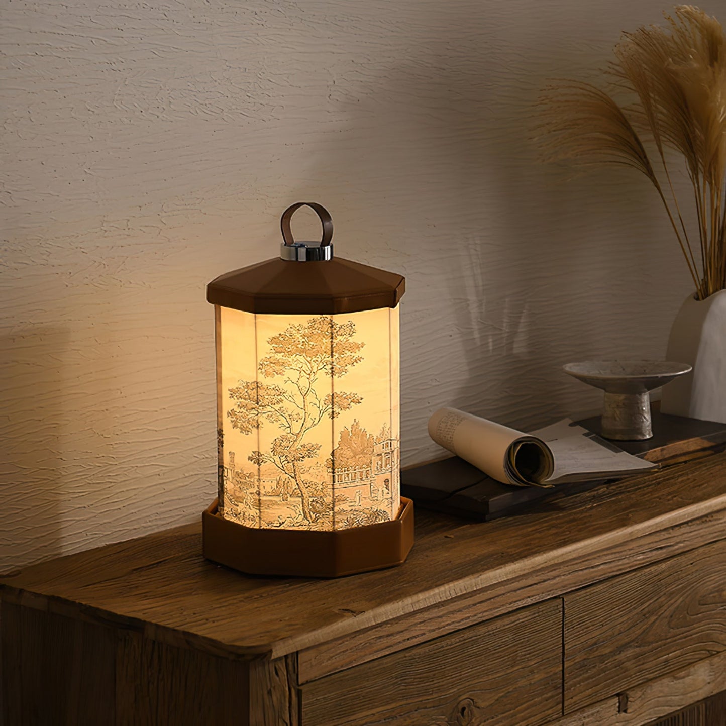 Castle Built-in Battery Table Lamp