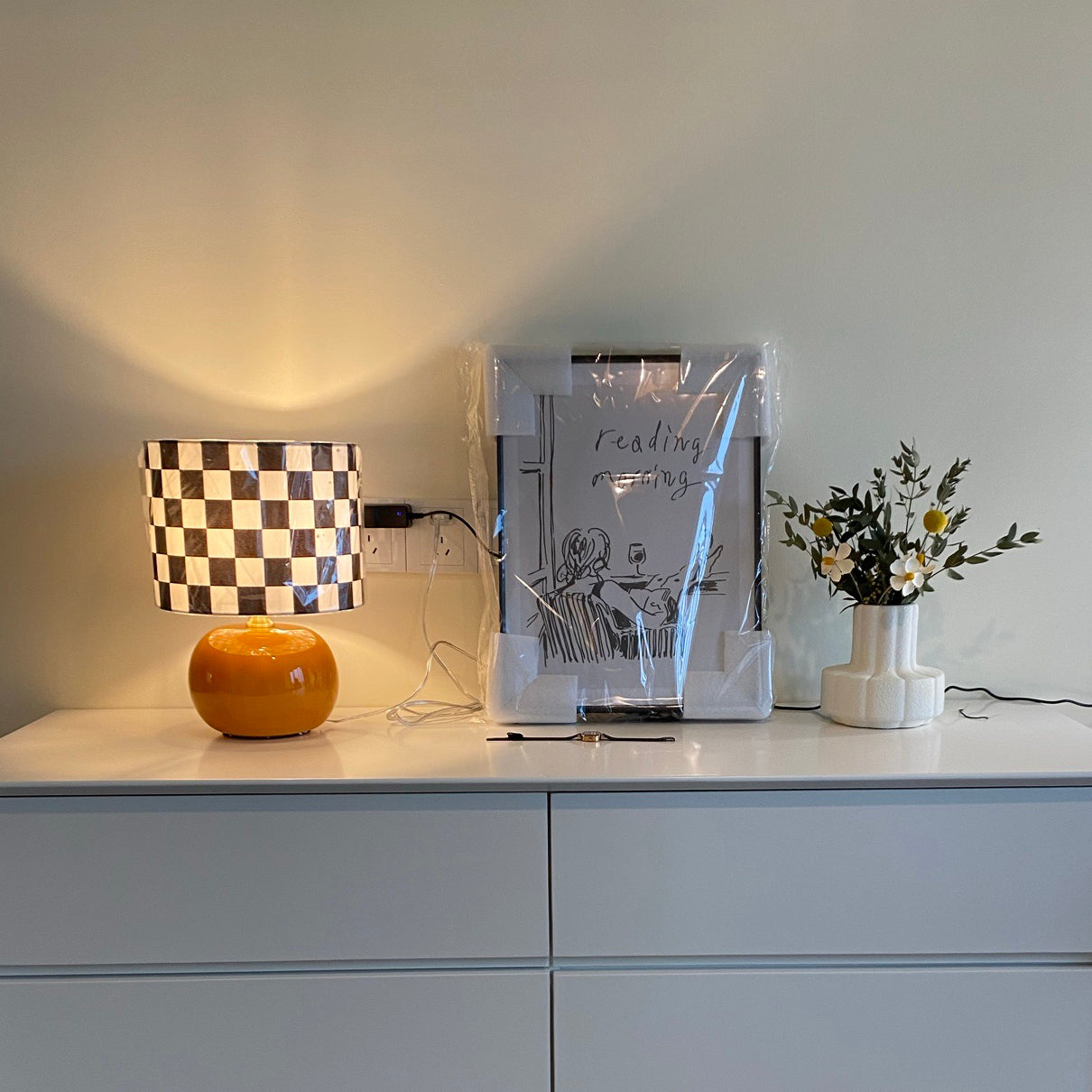 Checkerboard Table Lamp