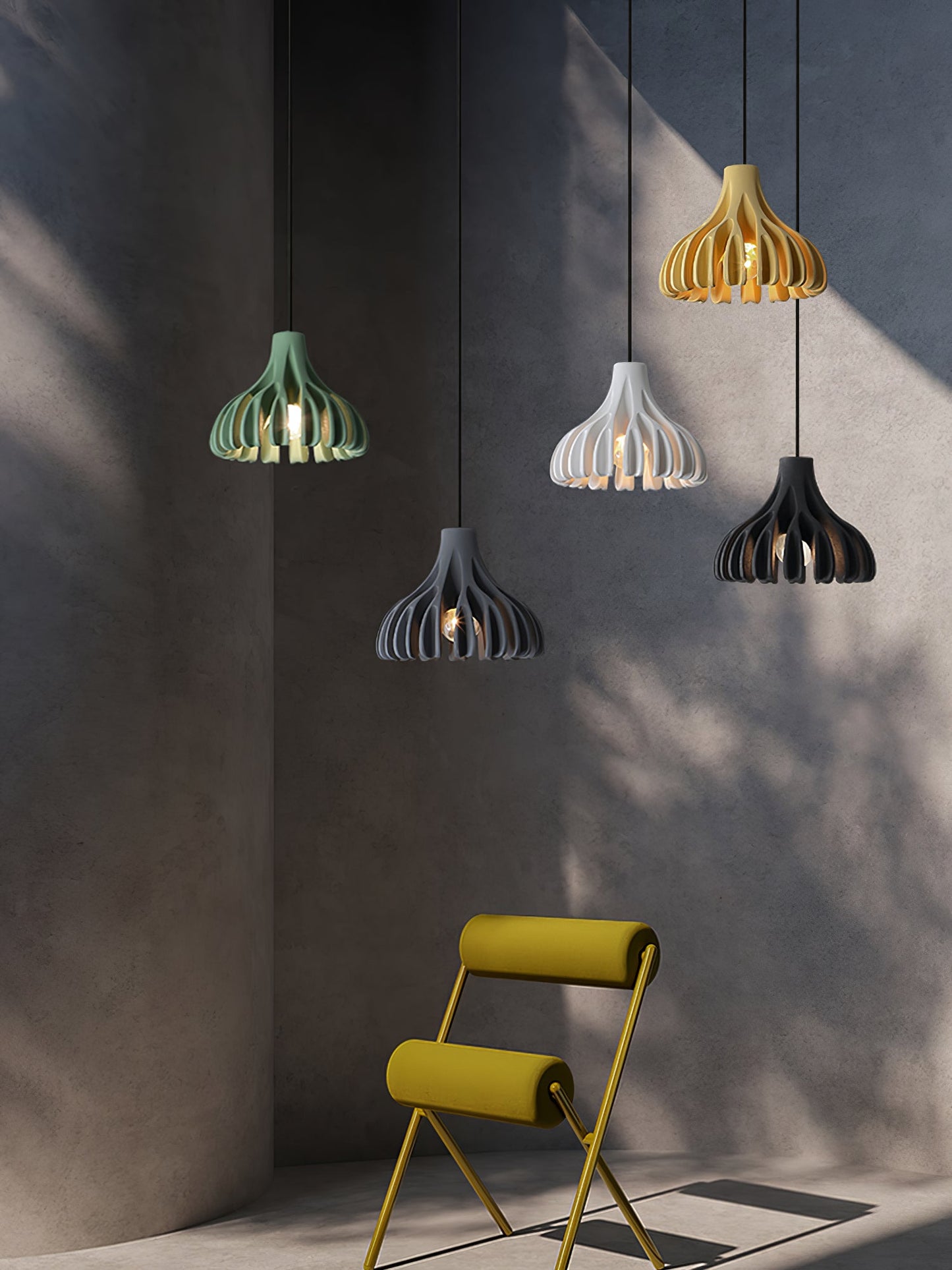 Coral Resin Pendant Lamp