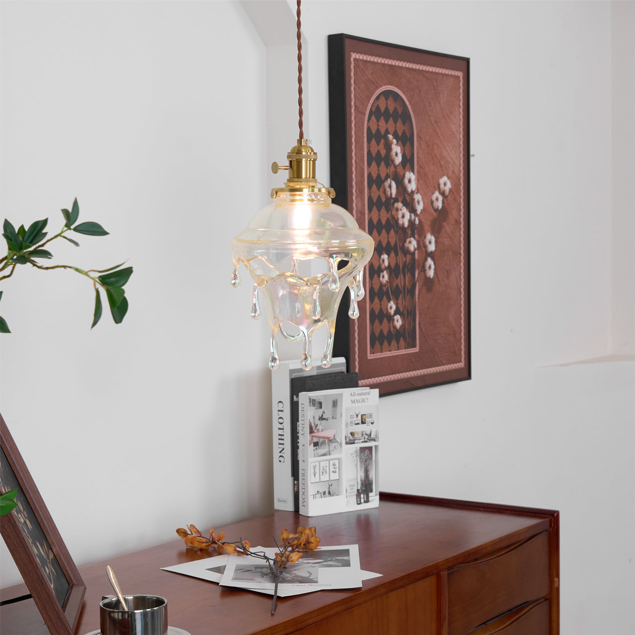 Water Droplets Resin Pendant Lamp