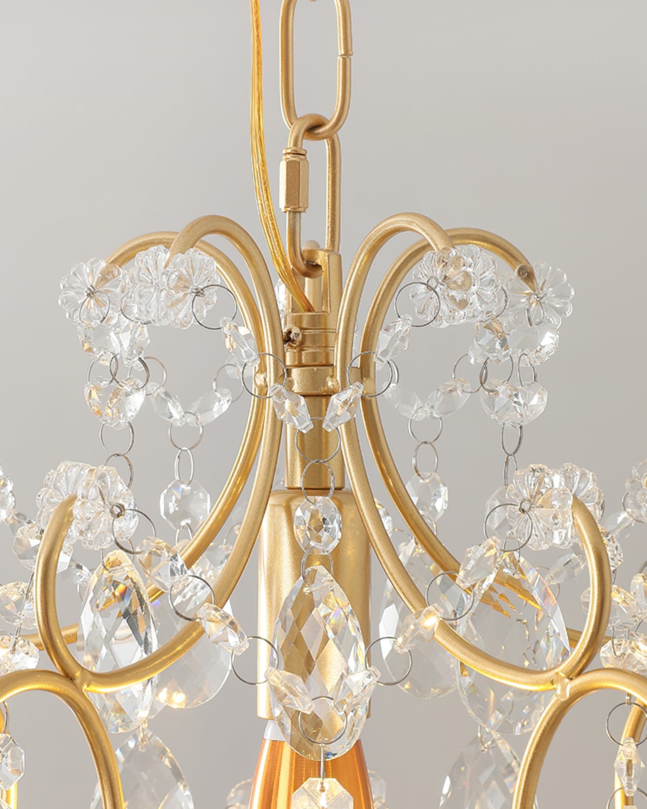 Gilded Crystal Pendant Lamp