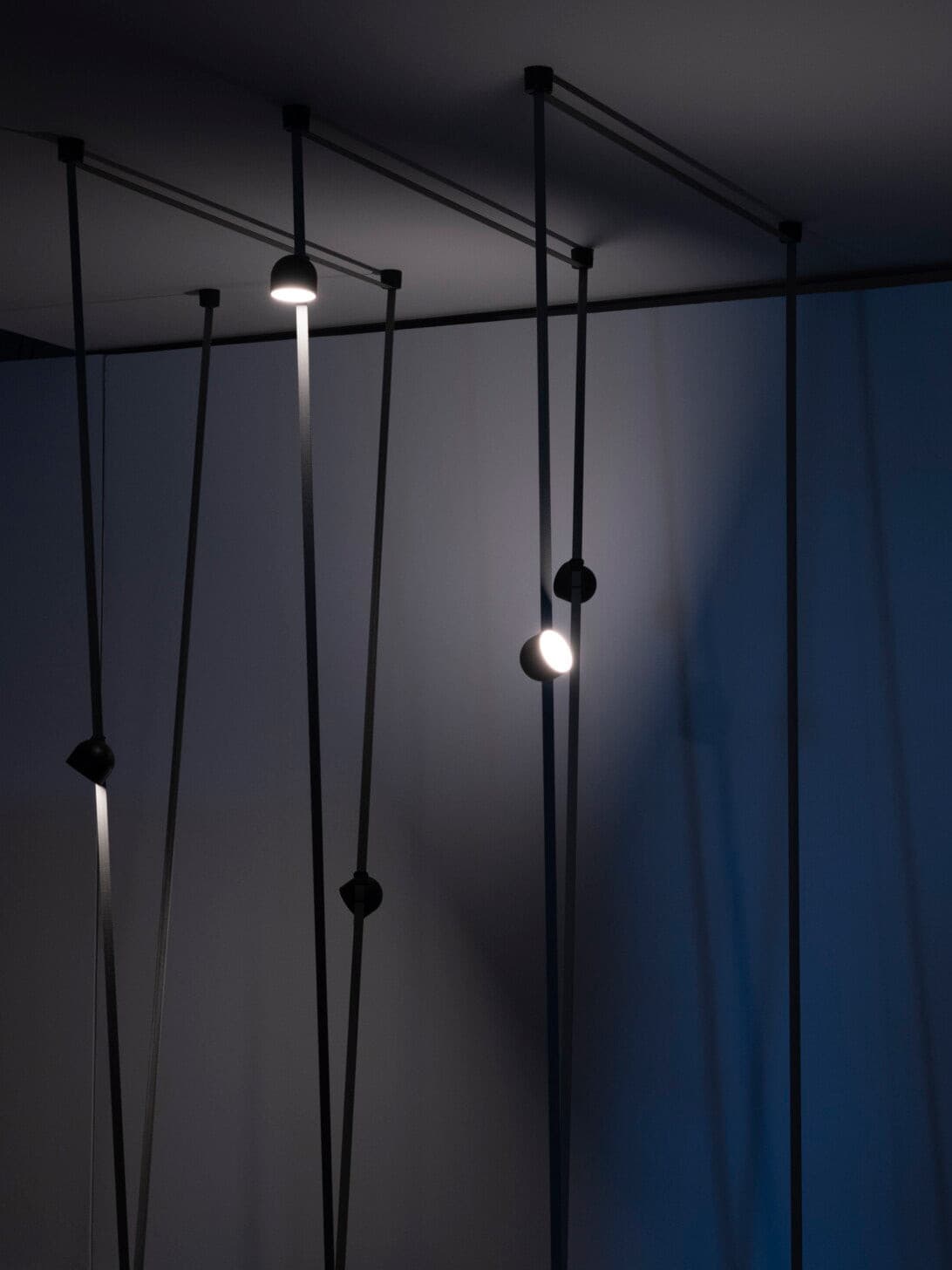 Light Rail Semispheres Canvas Pendant Lamp