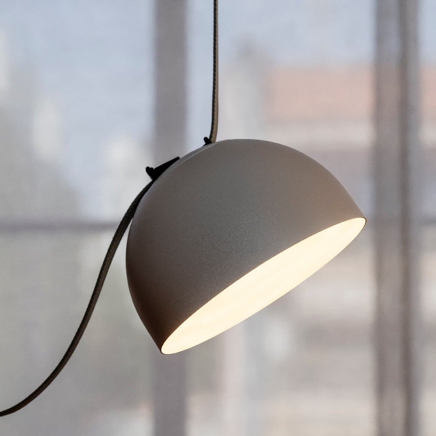 Light Rail Semispheres Canvas Pendant Lamp