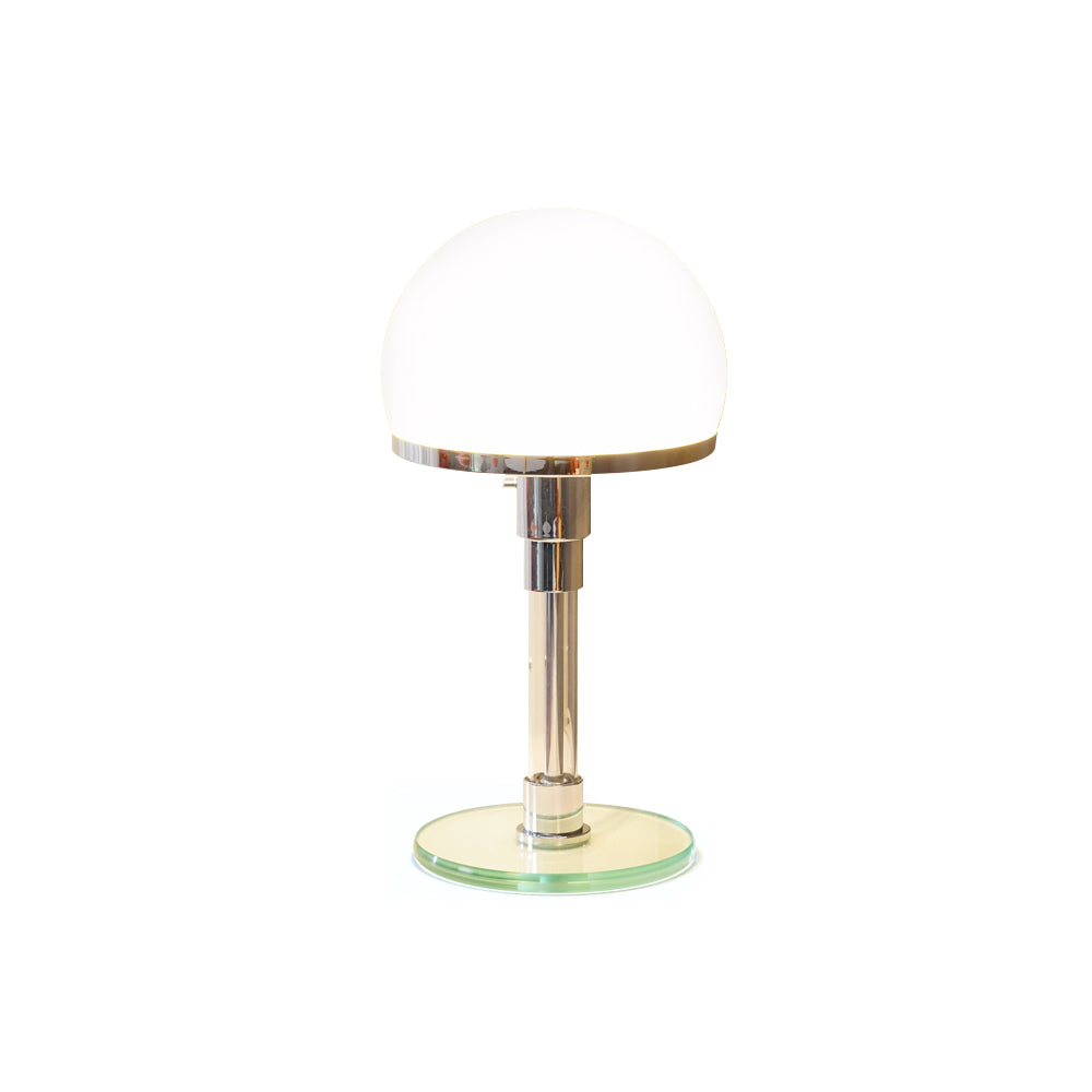 Hemispherical Chrome Table Lamp