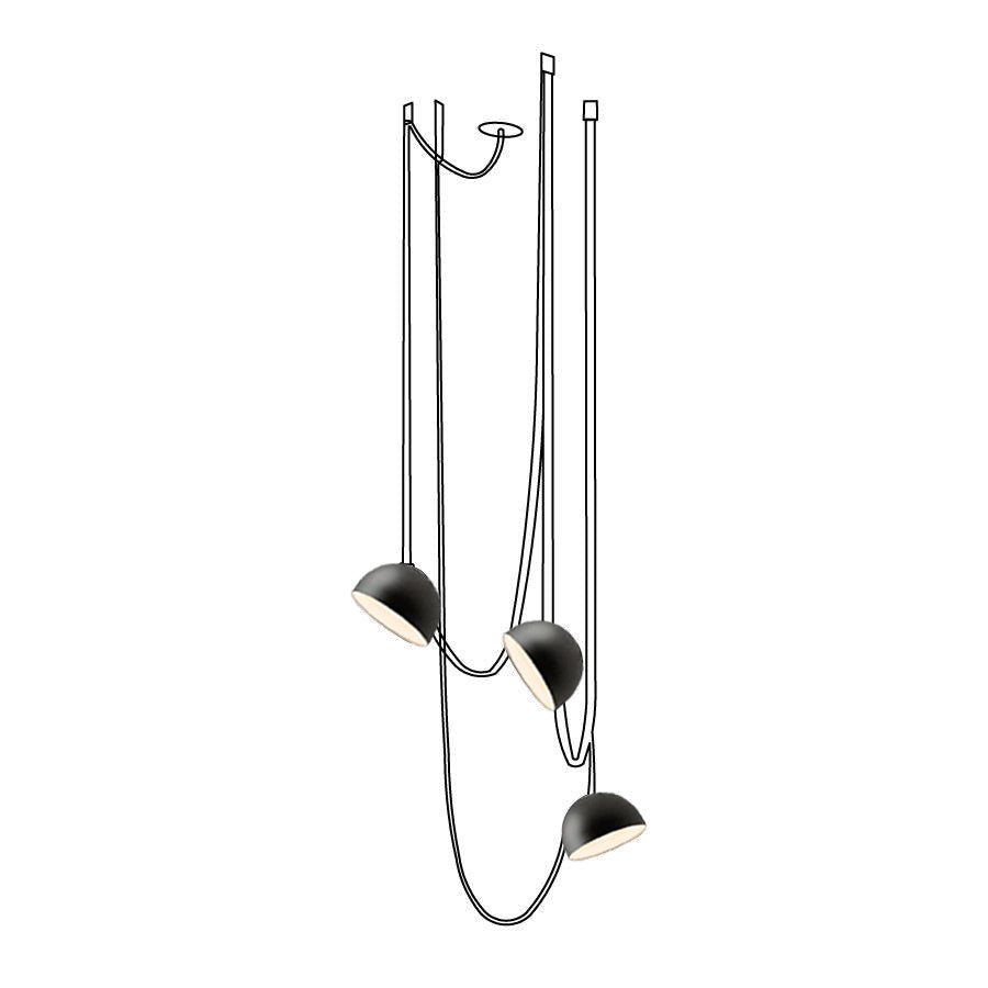 Light Rail Semispheres Canvas Pendant Lamp