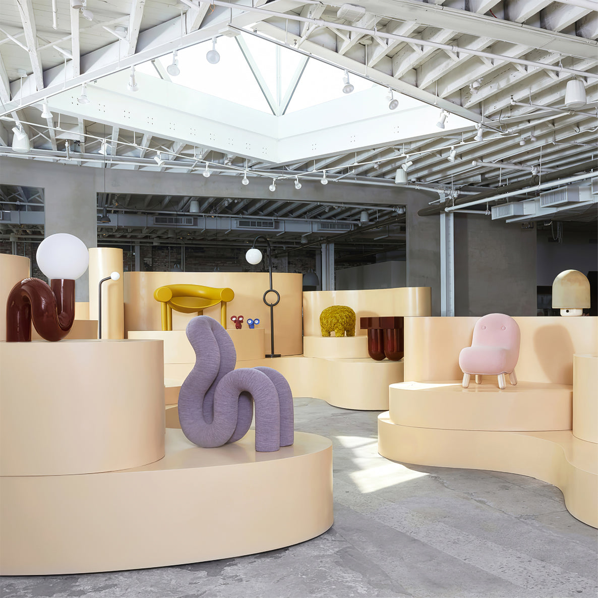 Spiral Glass Table Lamp