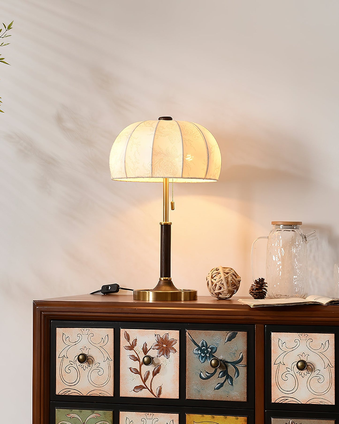 Orchid Fabric Table Lamp