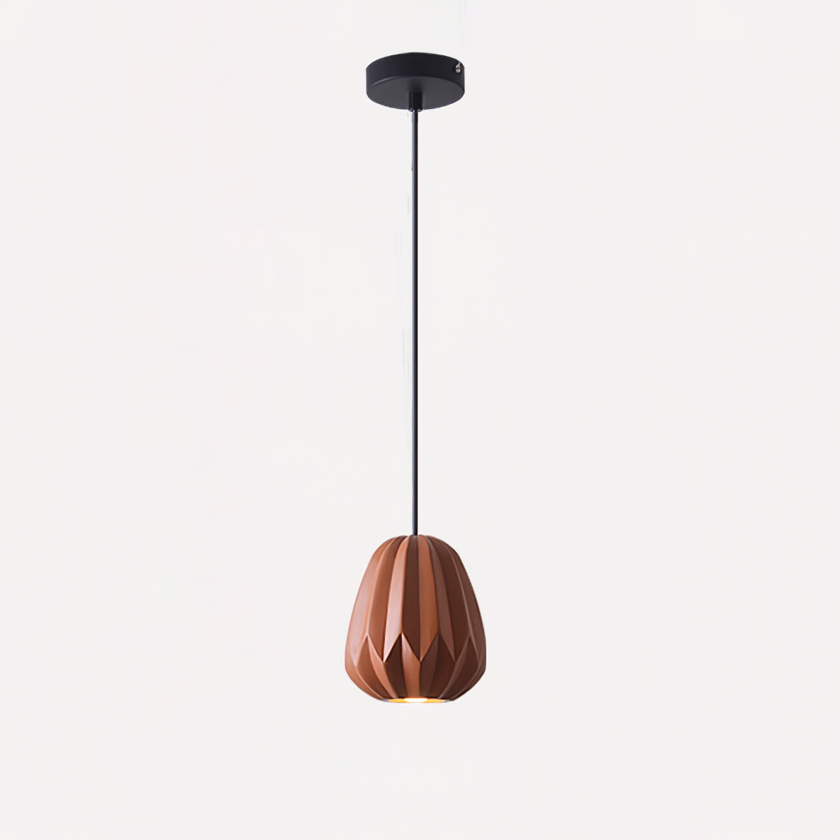 Papaya Resin Pendant Lamp