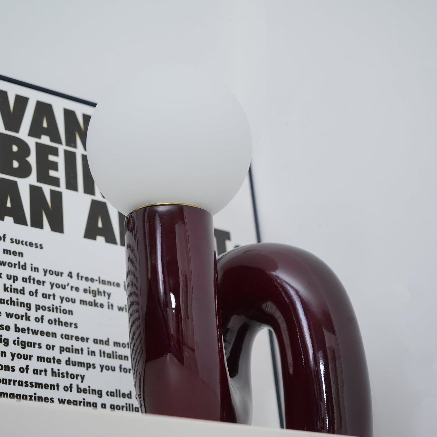 Spiral Glass Table Lamp