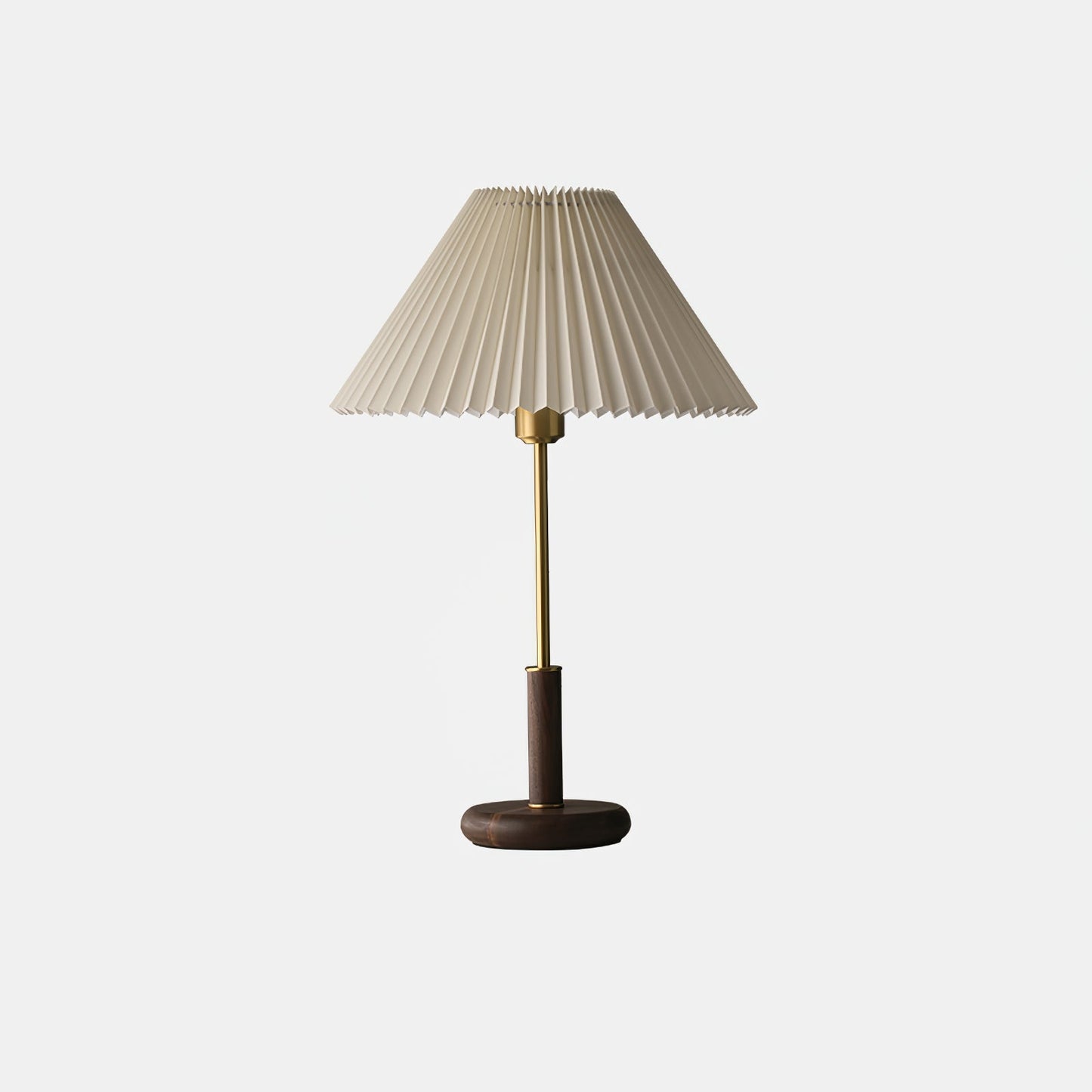 Pleated Wooden Table Lamp