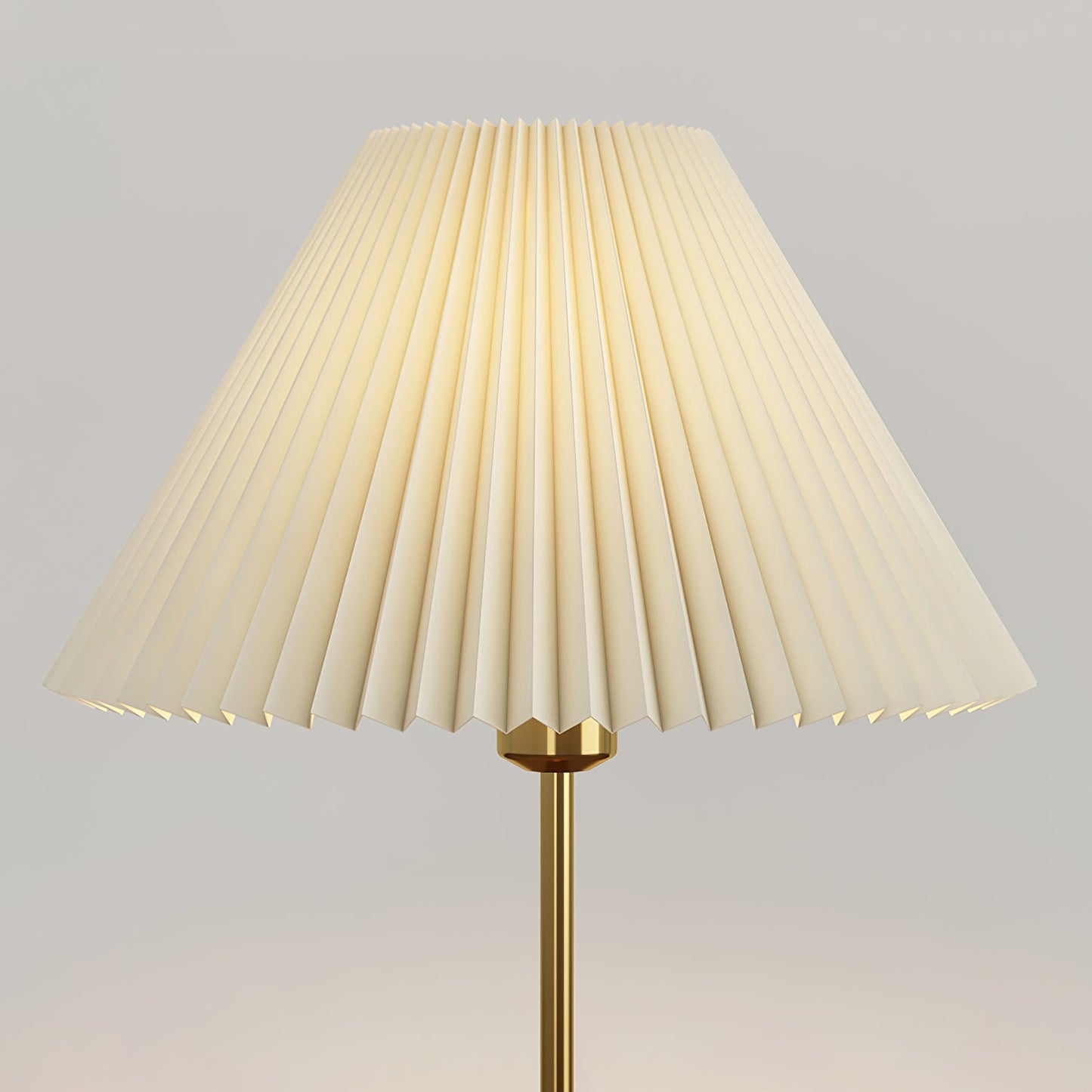 Pleated Wooden Table Lamp