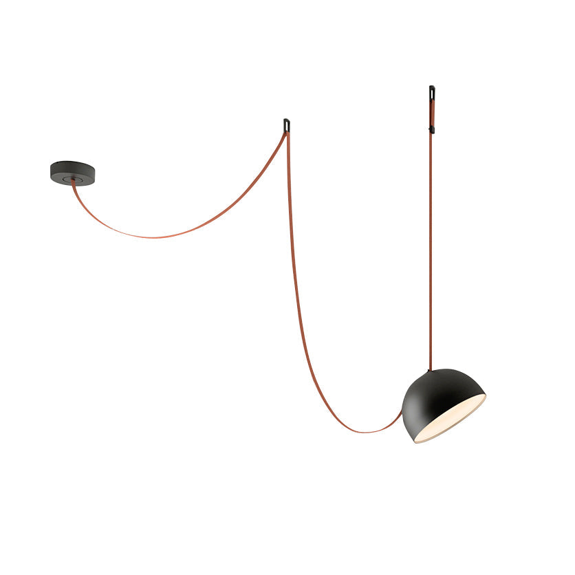 Light Rail Semispheres Canvas Pendant Lamp