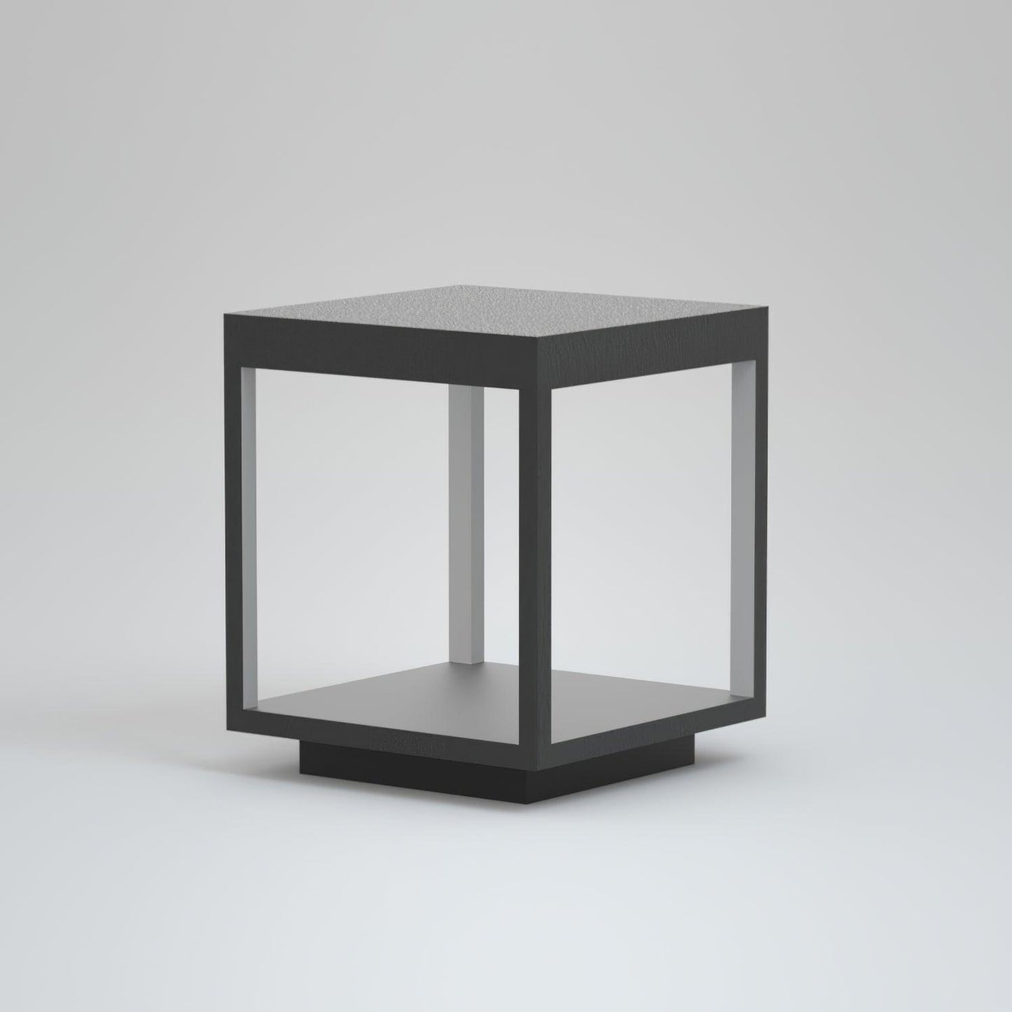 Square Frame Fence Post Garden Light