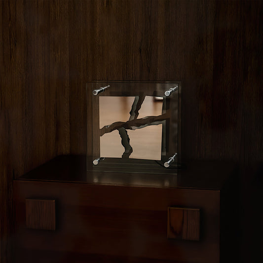 Square Glass Table Lamp