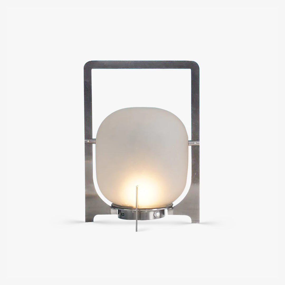 Silver Twilight Lantern Rechargeable Table Light