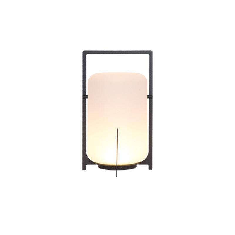 Black Twilight Lantern Rechargeable Table Lamp
