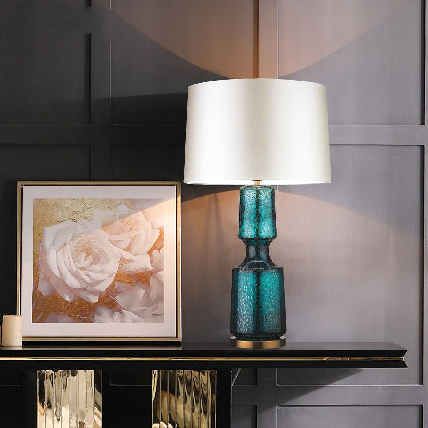 Antero Teal Table Lamp