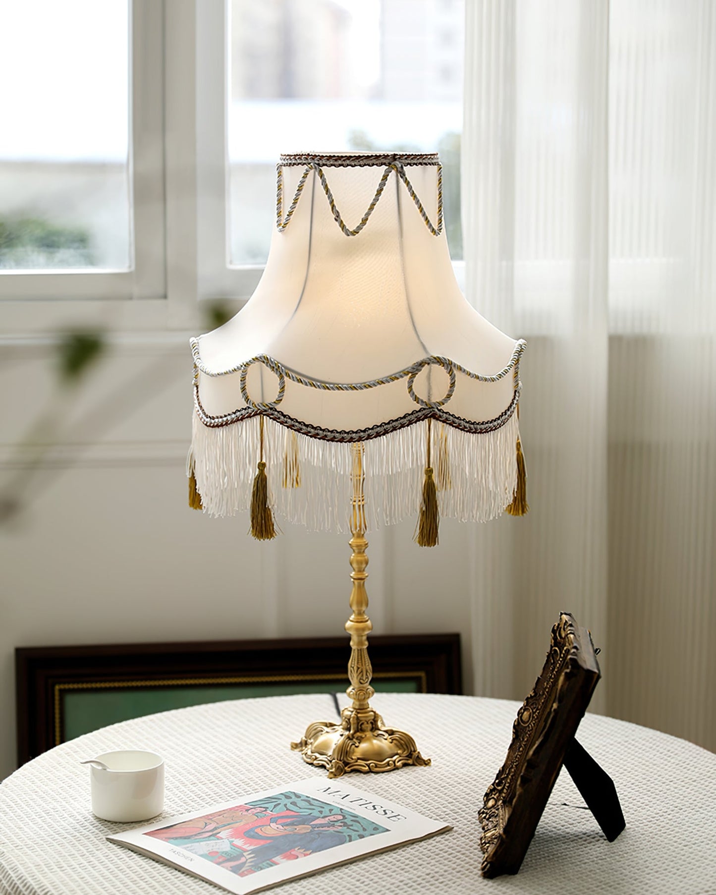 Victorian Brass Table Lamp