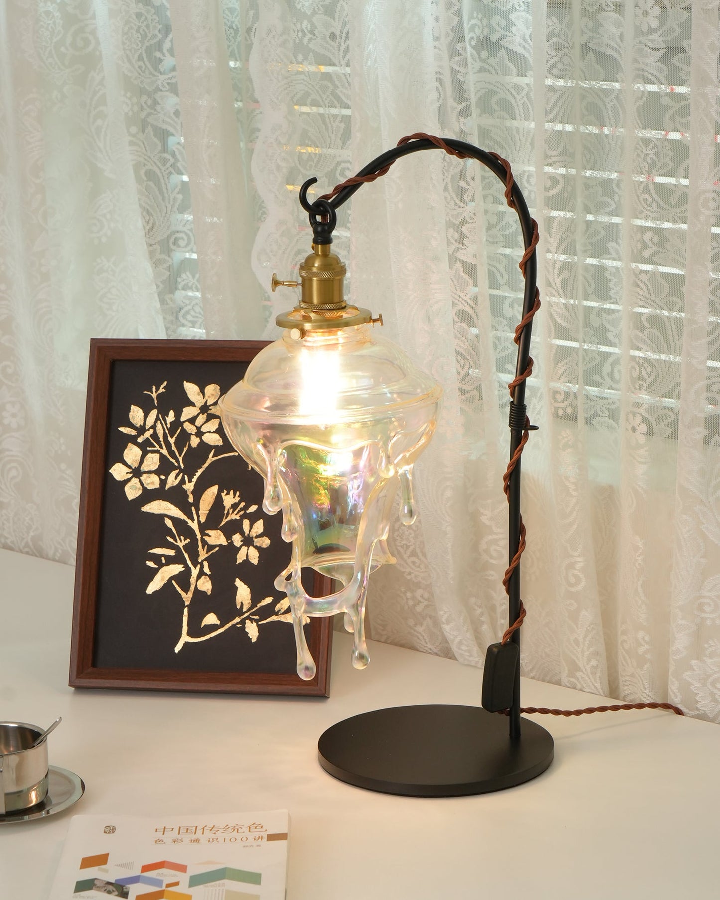 Water Droplets Resin Table Lamp
