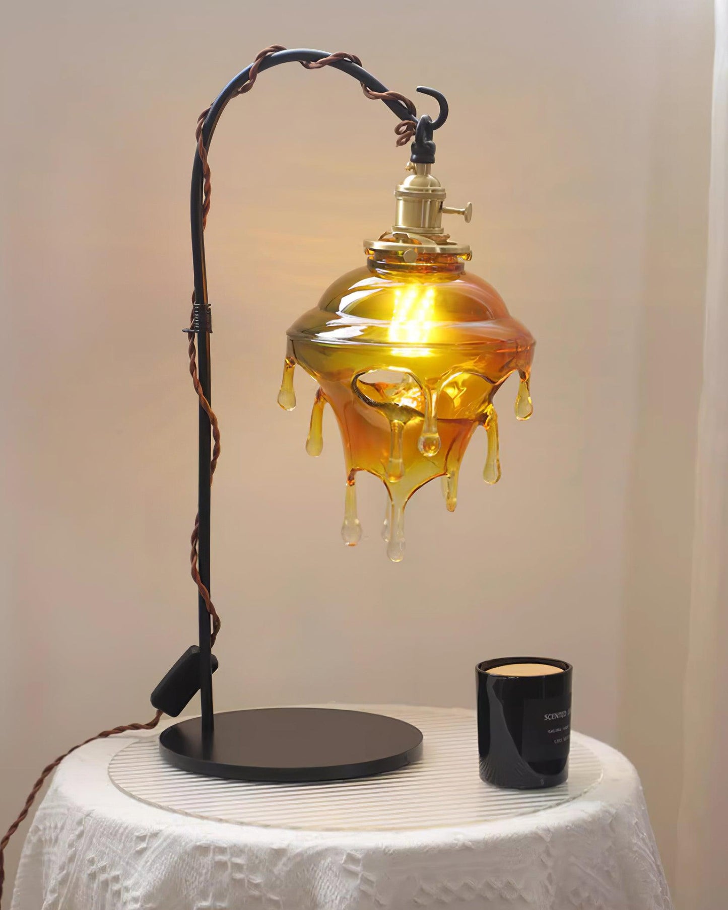Water Droplets Resin Table Lamp