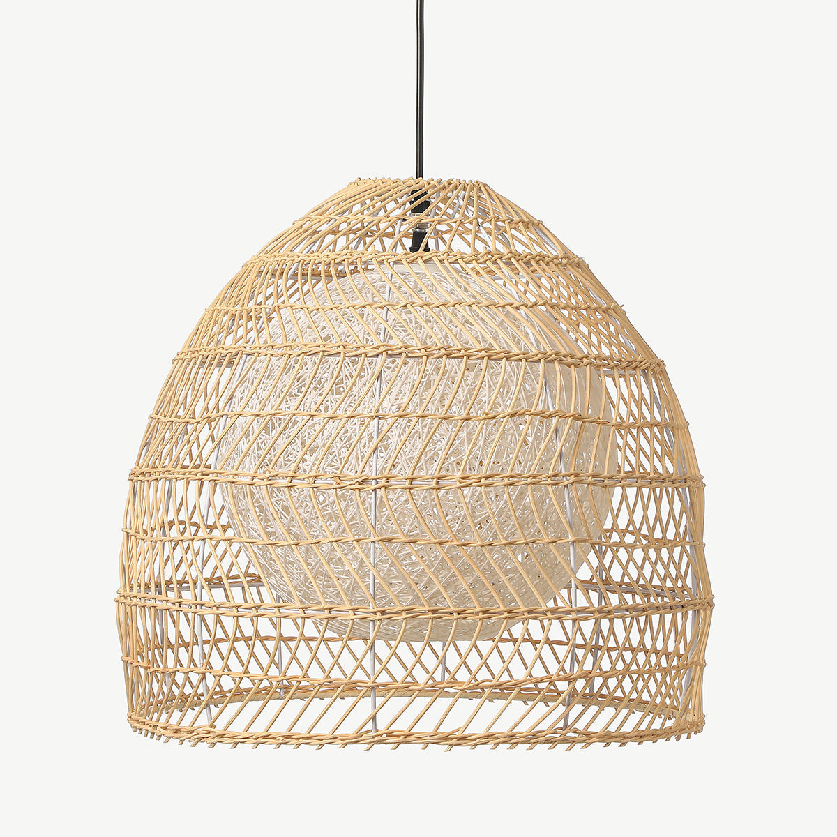 Rattan Basket Pendant Light Wicker Lampshade