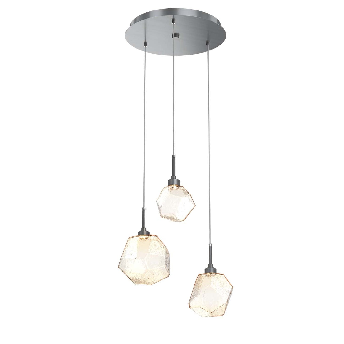 Gem L Round Multi-Light Pendant Light