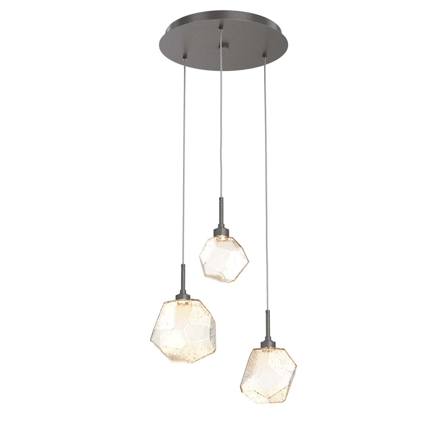 Gem L Round Multi-Light Pendant Light
