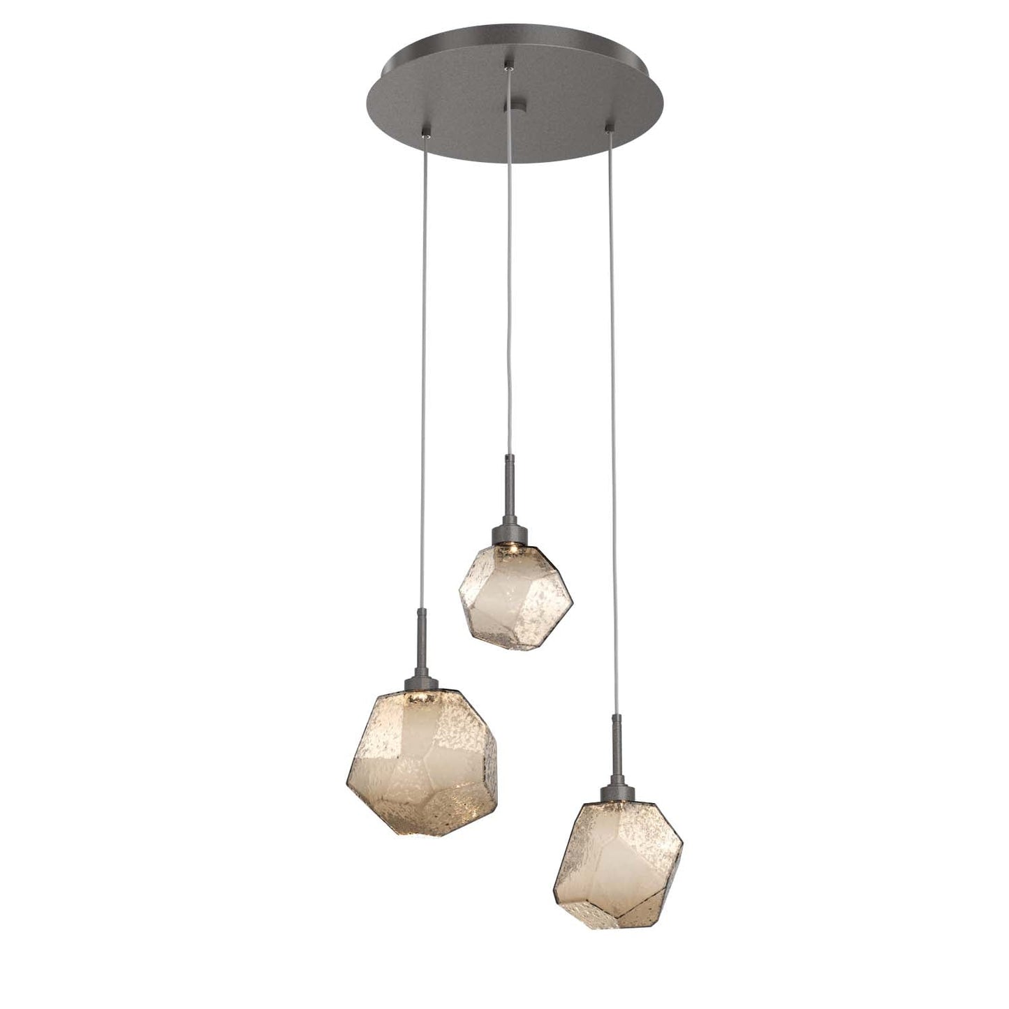 Gem L Round Multi-Light Pendant Light