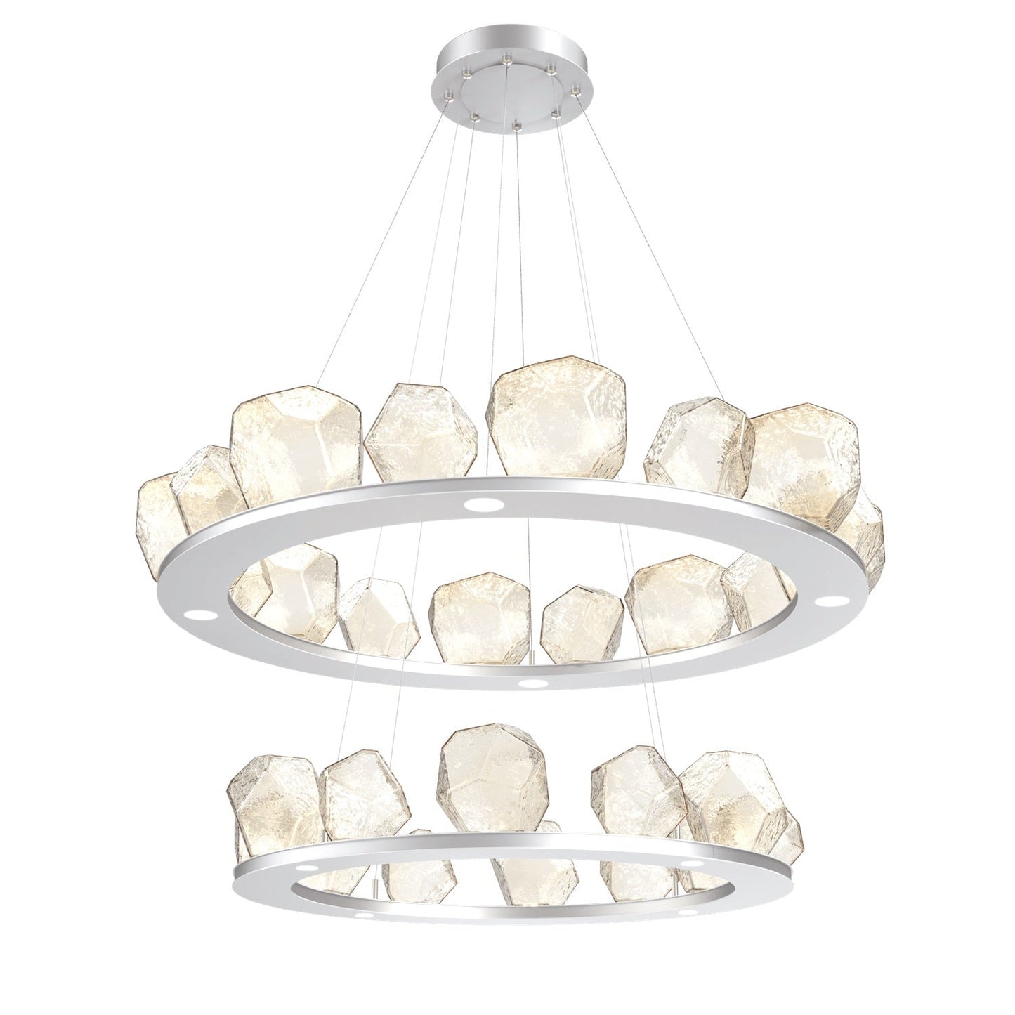Gem Ring Two Tier Chandelier