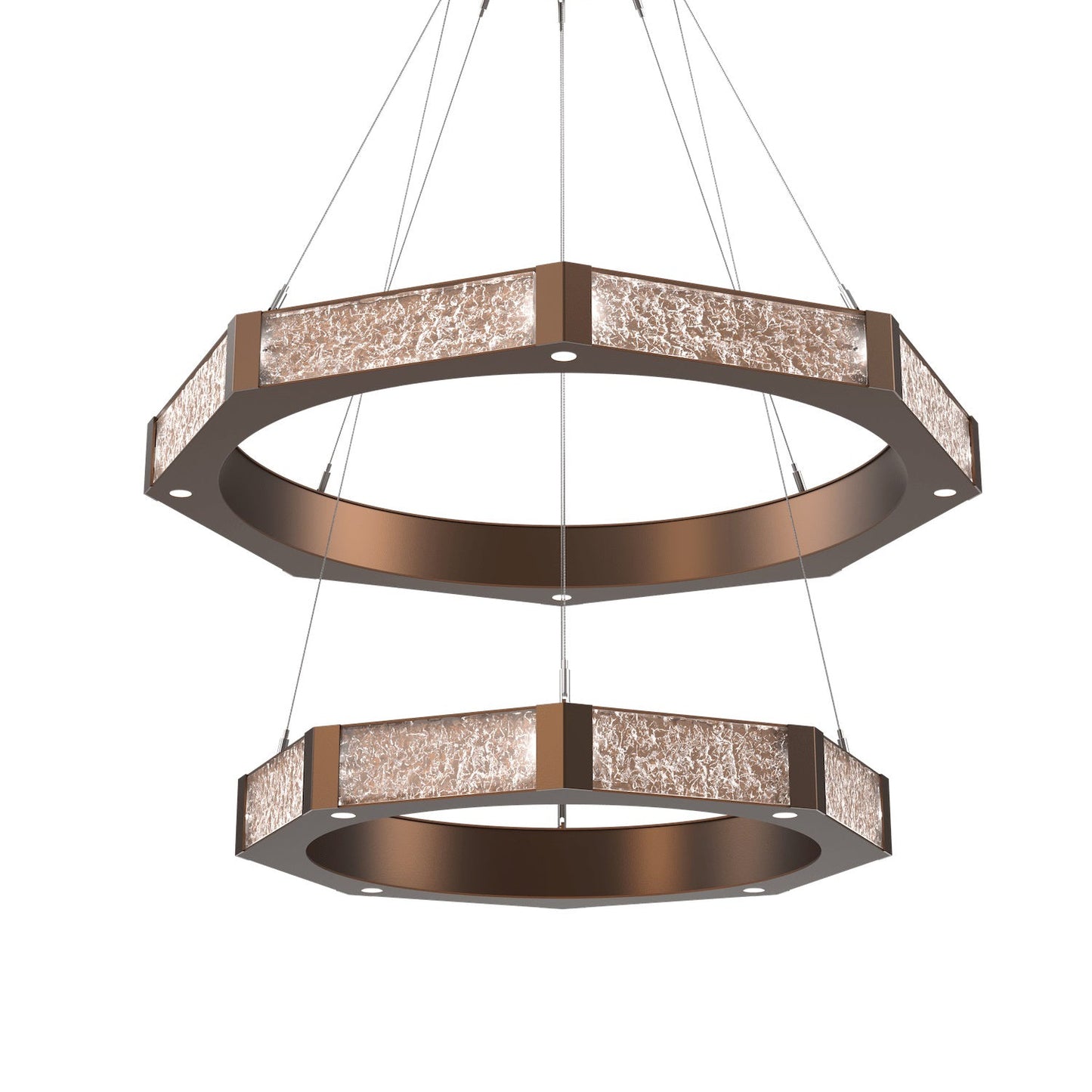 Glacier Double Tier Ring Chandelier