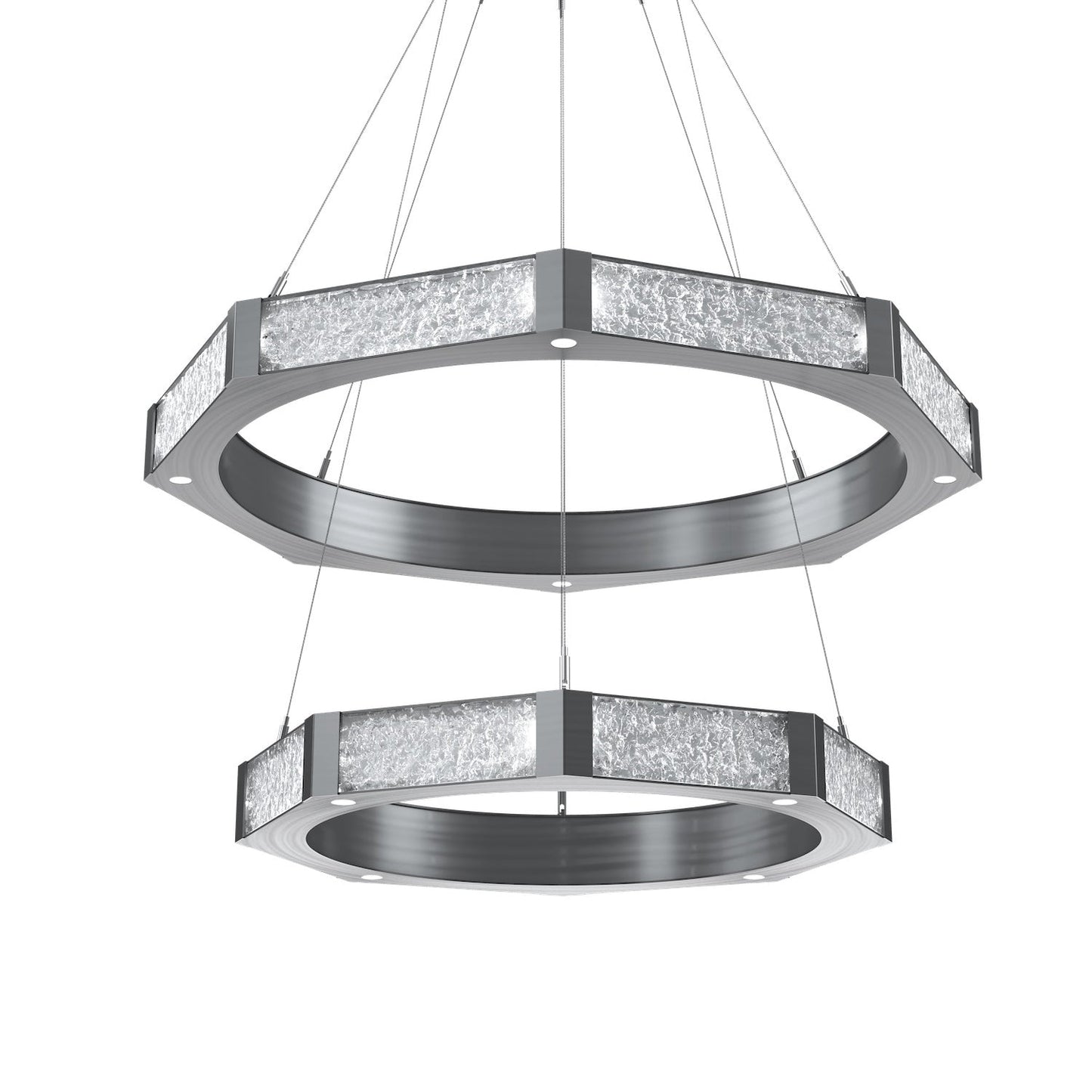 Glacier Double Tier Ring Chandelier