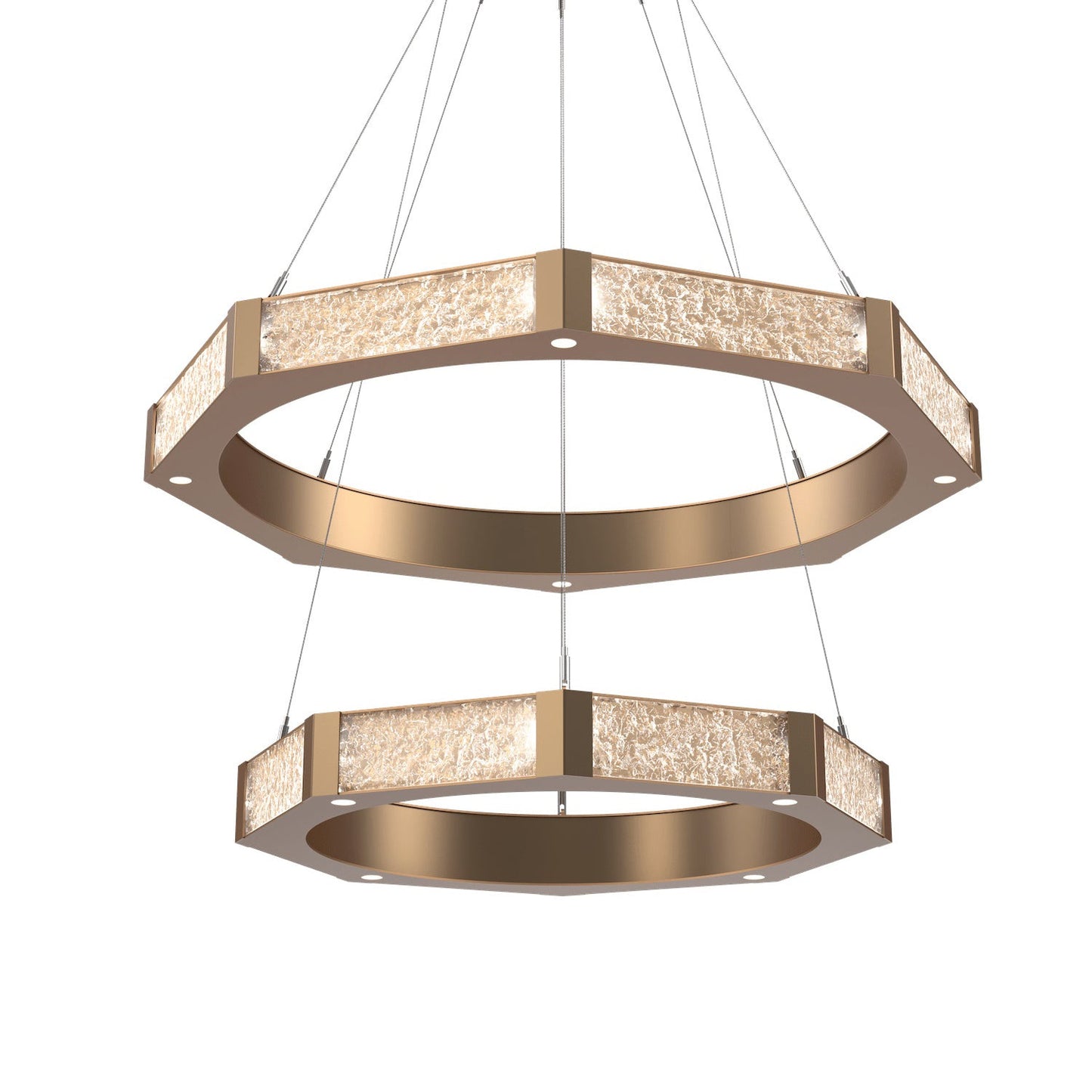 Glacier Double Tier Ring Chandelier