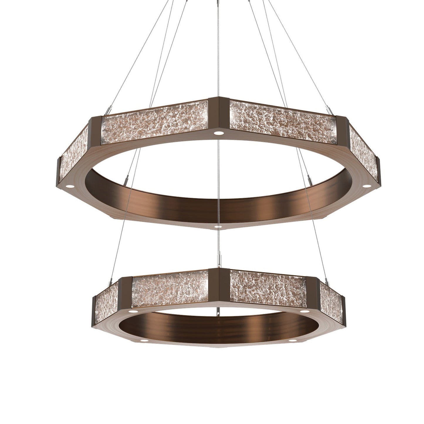 Glacier Double Tier Ring Chandelier