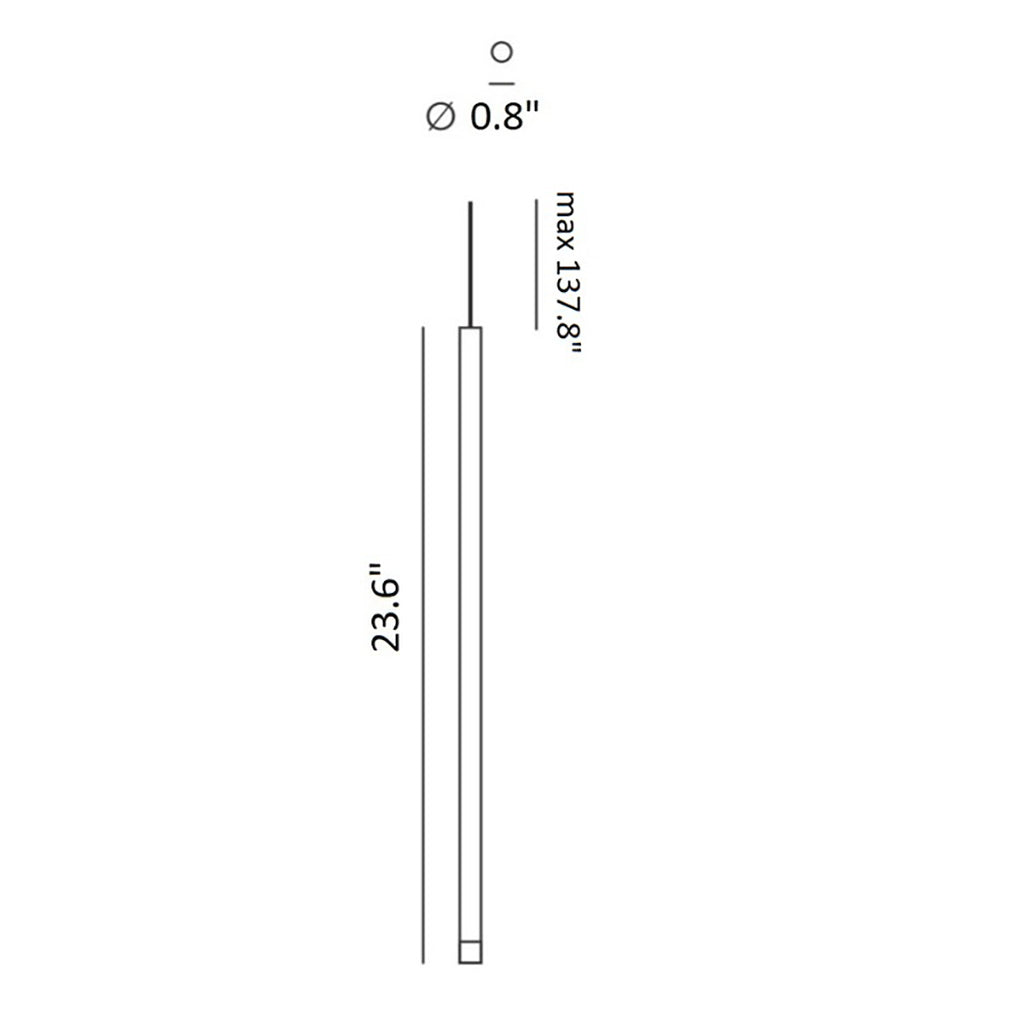 A-Tube Nano 14-Light Rectangular Pendant Light