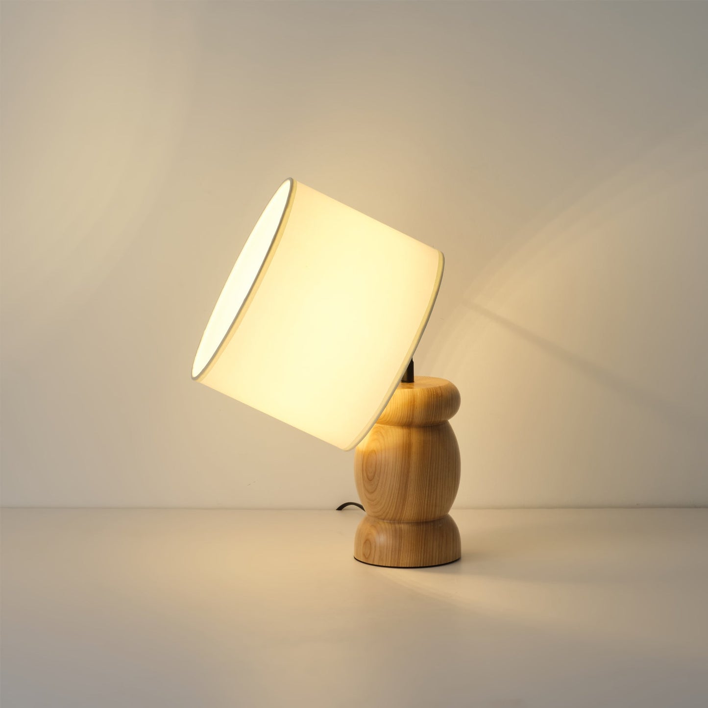 Pebble Wood Table Lamp