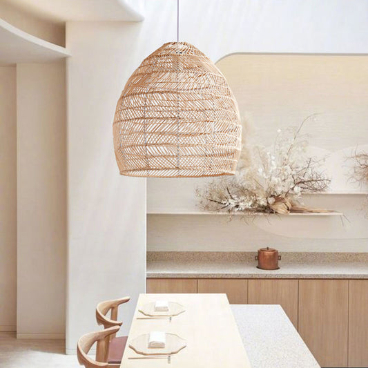 Handmade Rattan Pendant Lampshade Wicker Pendant Light