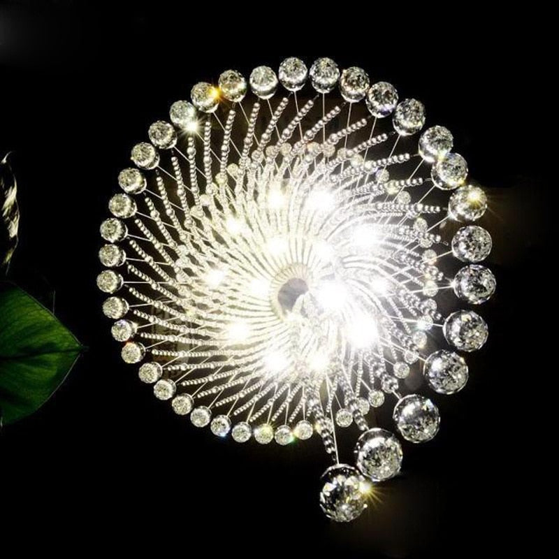 Spiral Crystal Staircase Ceiling Chandelier for Lobby, Theater, Villa, Hall , stairwell