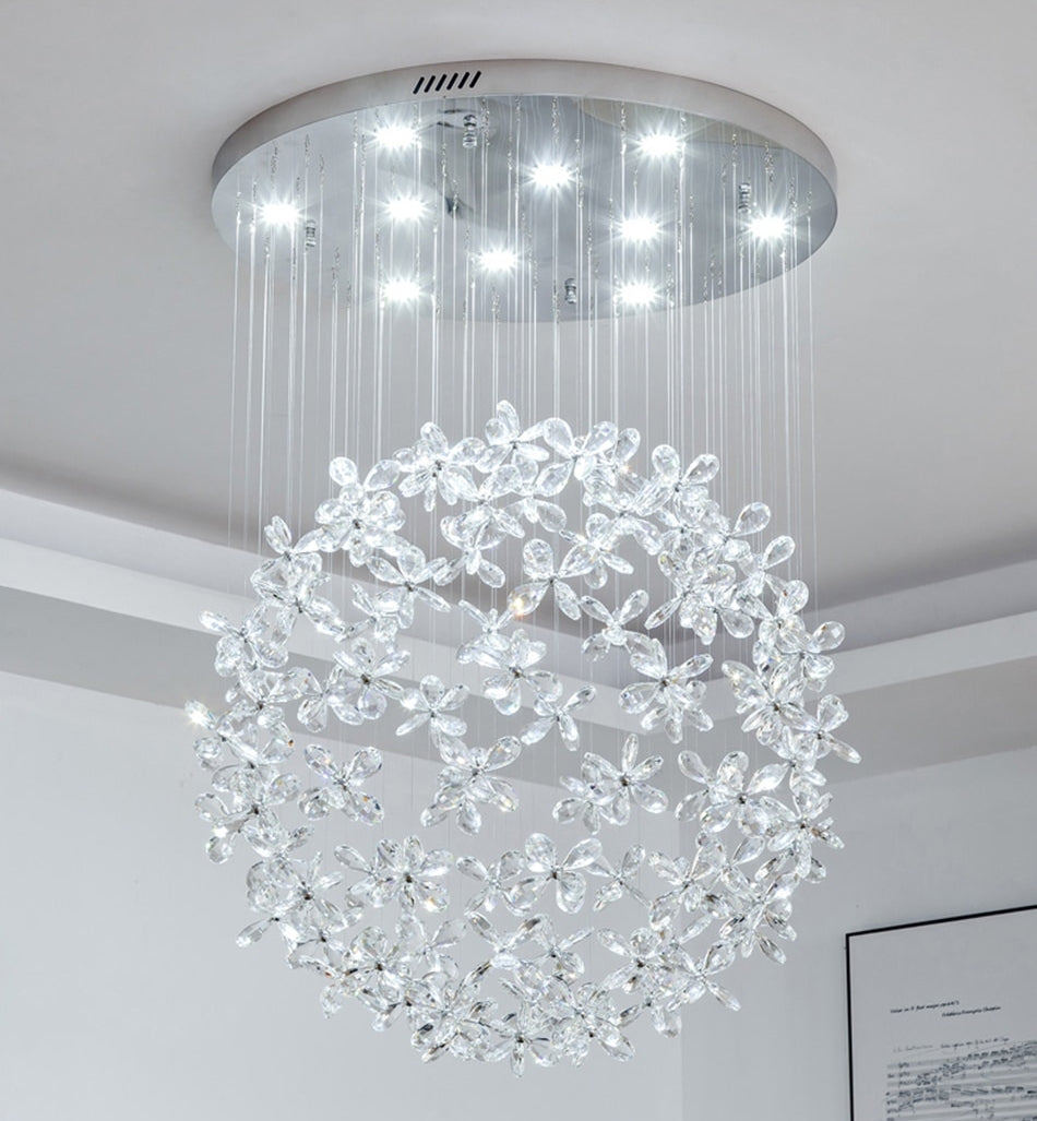 Luxury Crystal Butterfly Ceiling Chandelier for living room, bedroom , stairwell