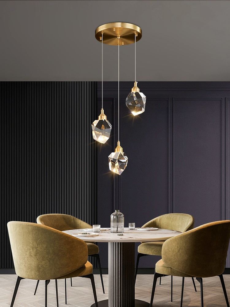 Luxury diamond crystal chandelier for staircase, living space , stairwell