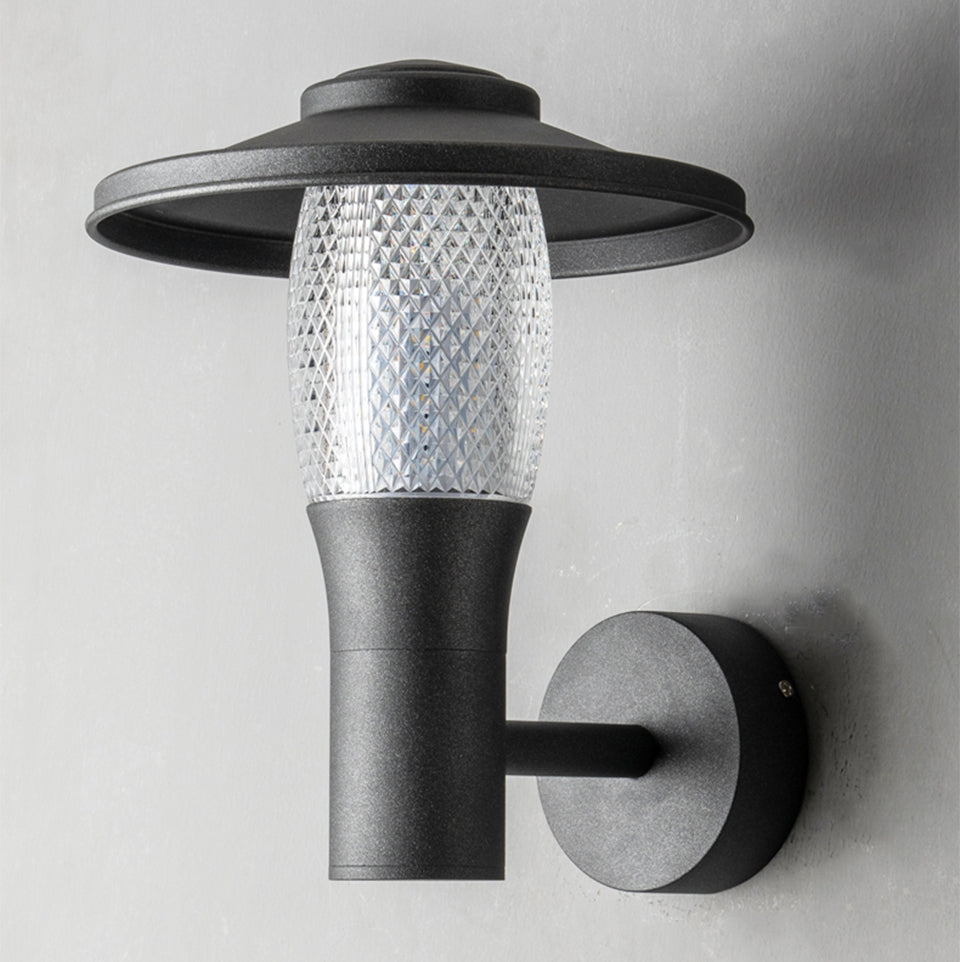 Modern Black Outdoor Aluminum LED Waterproof Wall lamp for Villa, Garden
