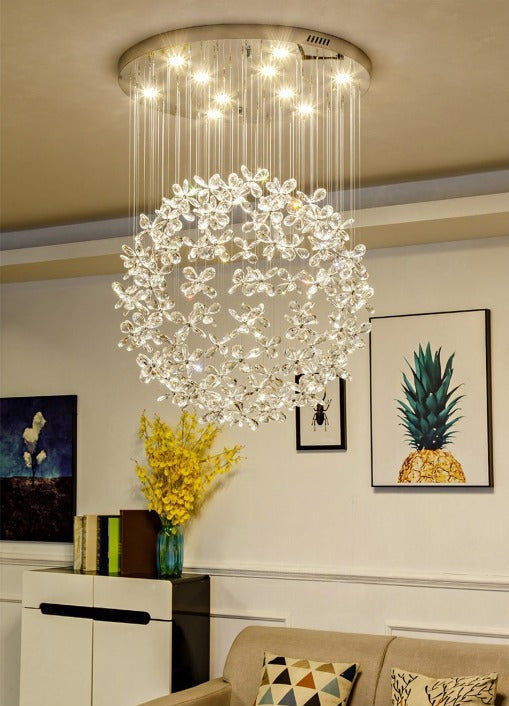 Luxury Crystal Butterfly Ceiling Chandelier for living room, bedroom ...