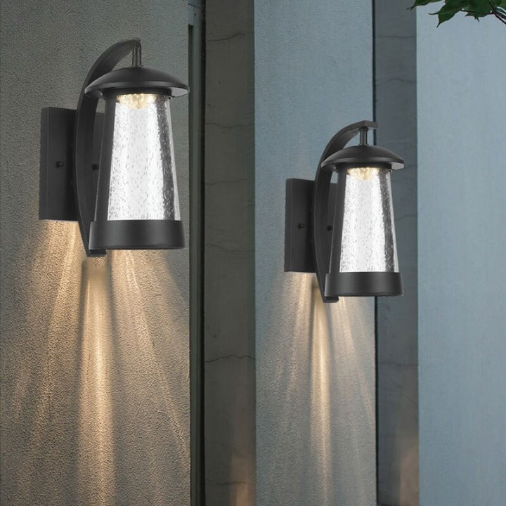 Black Waterproof Outdoor Anti-corrosion LED Wall Lamp for Garden, porch