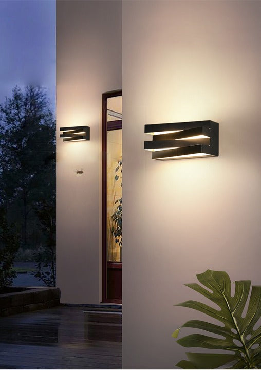 Black/White Outdoor/Indoor Alumunim LED Wall Light For Garden, Villa, Porch