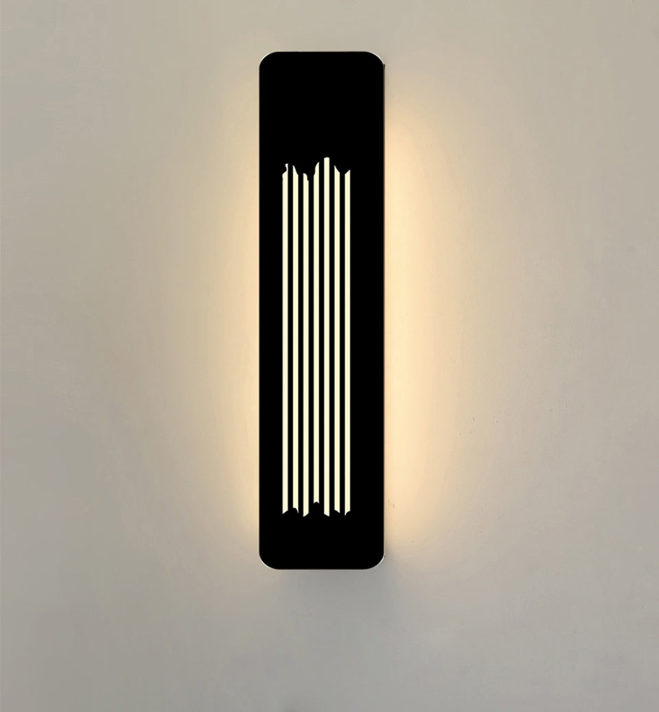 Modern Black Outdoor Waterproof LED Aluminum Wall lamps For Garden Porch