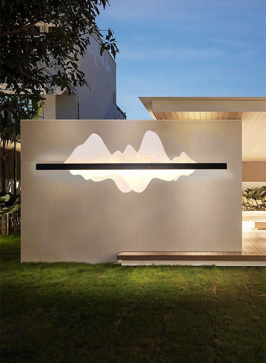 Black Aluminum Outdoor Waterproof Original Design LED Wall lamp For Garden