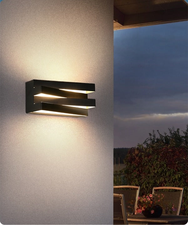 Black/White Outdoor/Indoor Alumunim LED Wall Light For Garden, Villa, Porch